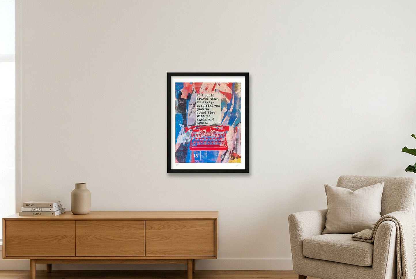 Travel Time — 40×50cm, 16×20" Black Frame
